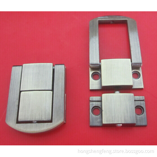 Brush Finished Zinc Alloy Mini Lock for Wine Box